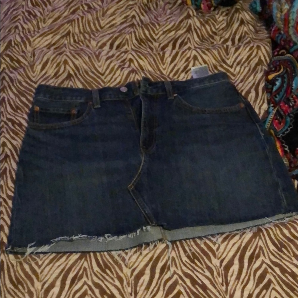 Levi denim mini skirt